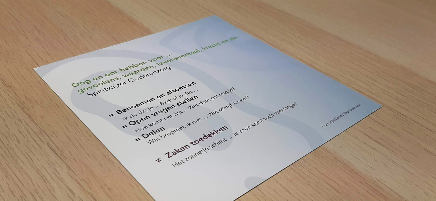 Caritas Vlaanderen Spiritwijzer ouderenzorg