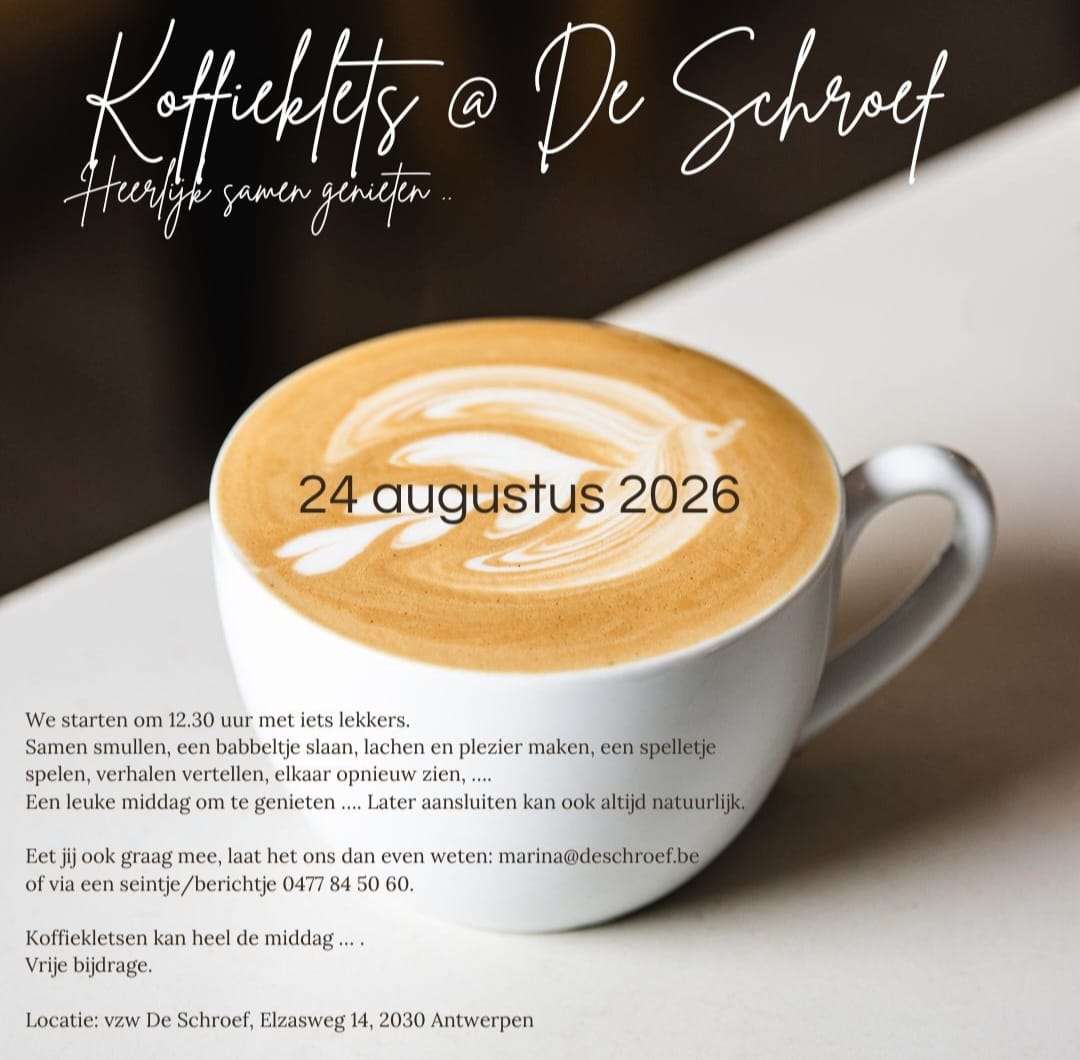 Koffieklets 24 augustus 2026